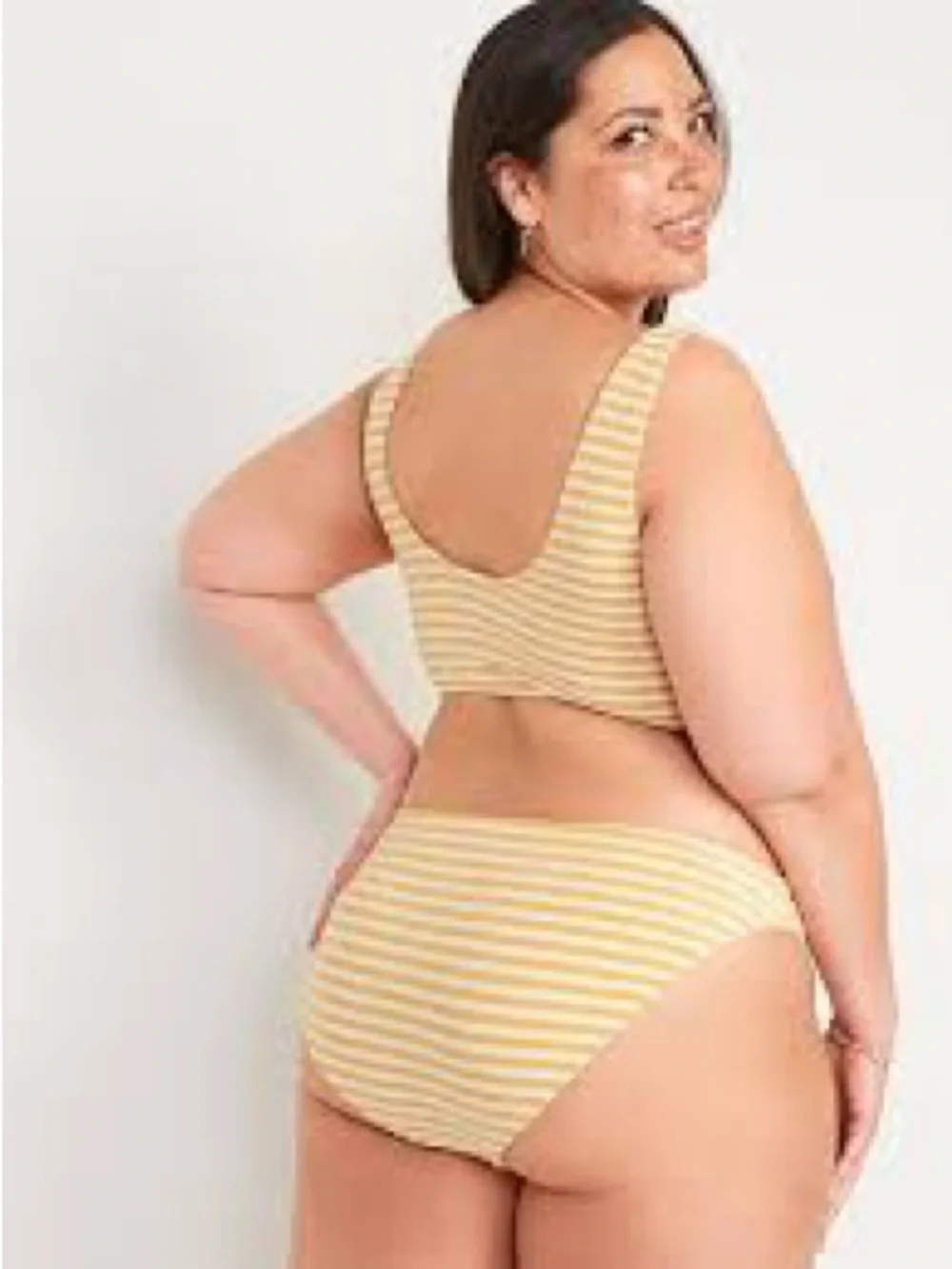 NWT Old Navy Orange & White Terry Bikini 3X